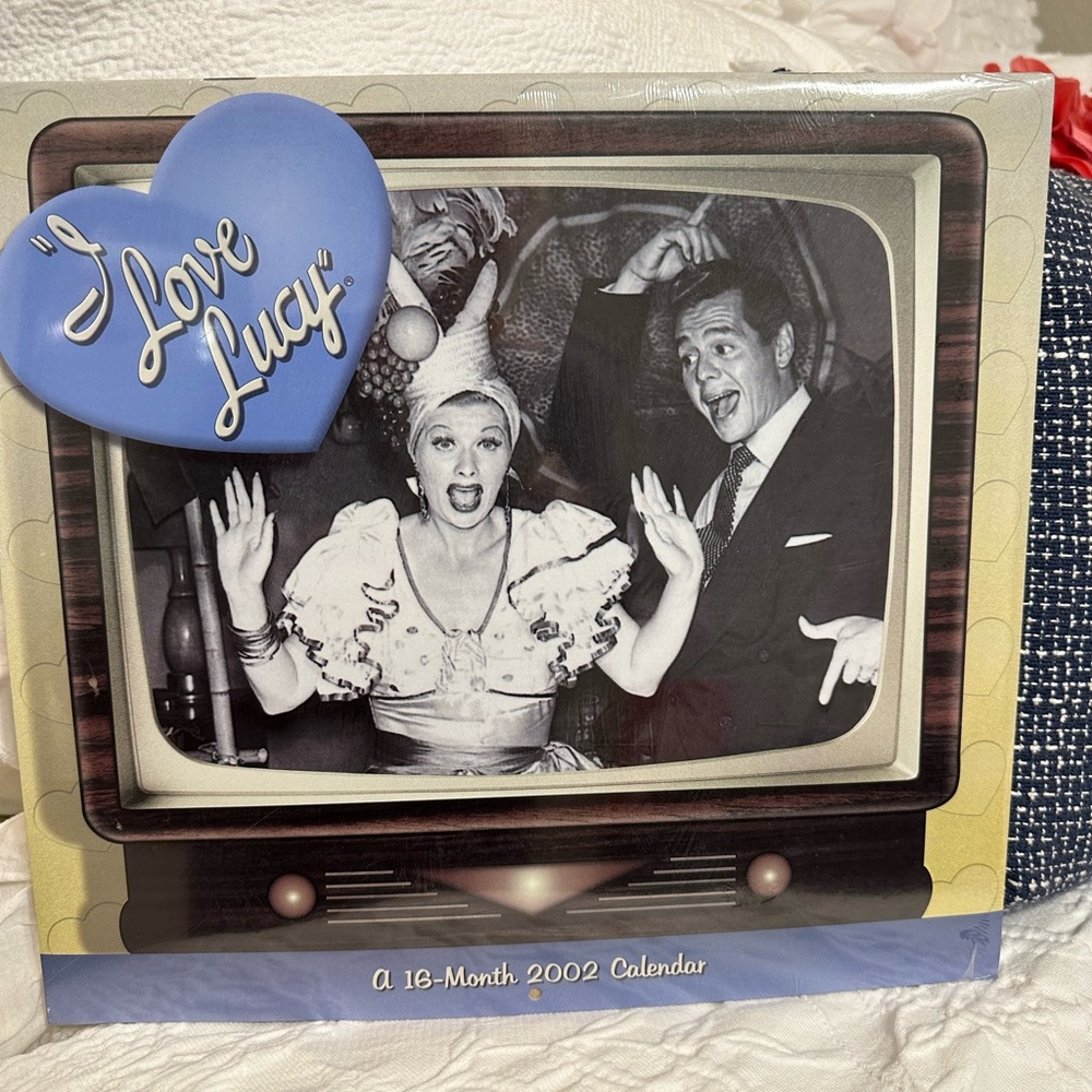 New 2002 I Love Lucy 16 Month Calendar